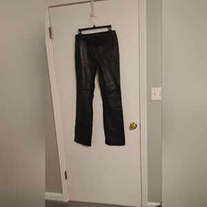 Vintage 2000s 1990s Bcbgmaxazria Leather Pants Fits Sz Small